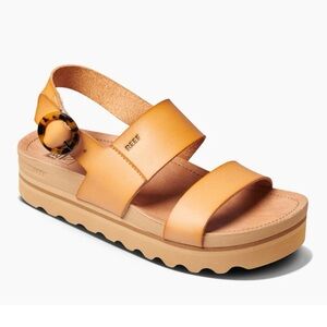 Reef Vista Tan Platform Sandals
